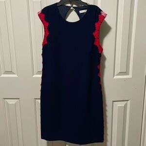 Trina Turk Navy Cocktail Dress . NEW w/o Tags . Size 12